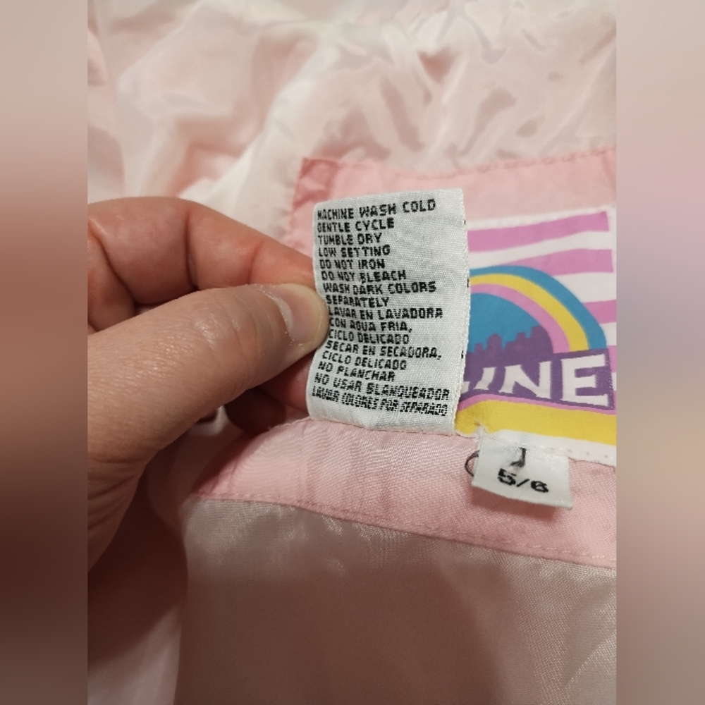 Pink Kids Jacket with Ruffle Details - Picture 9 of 10